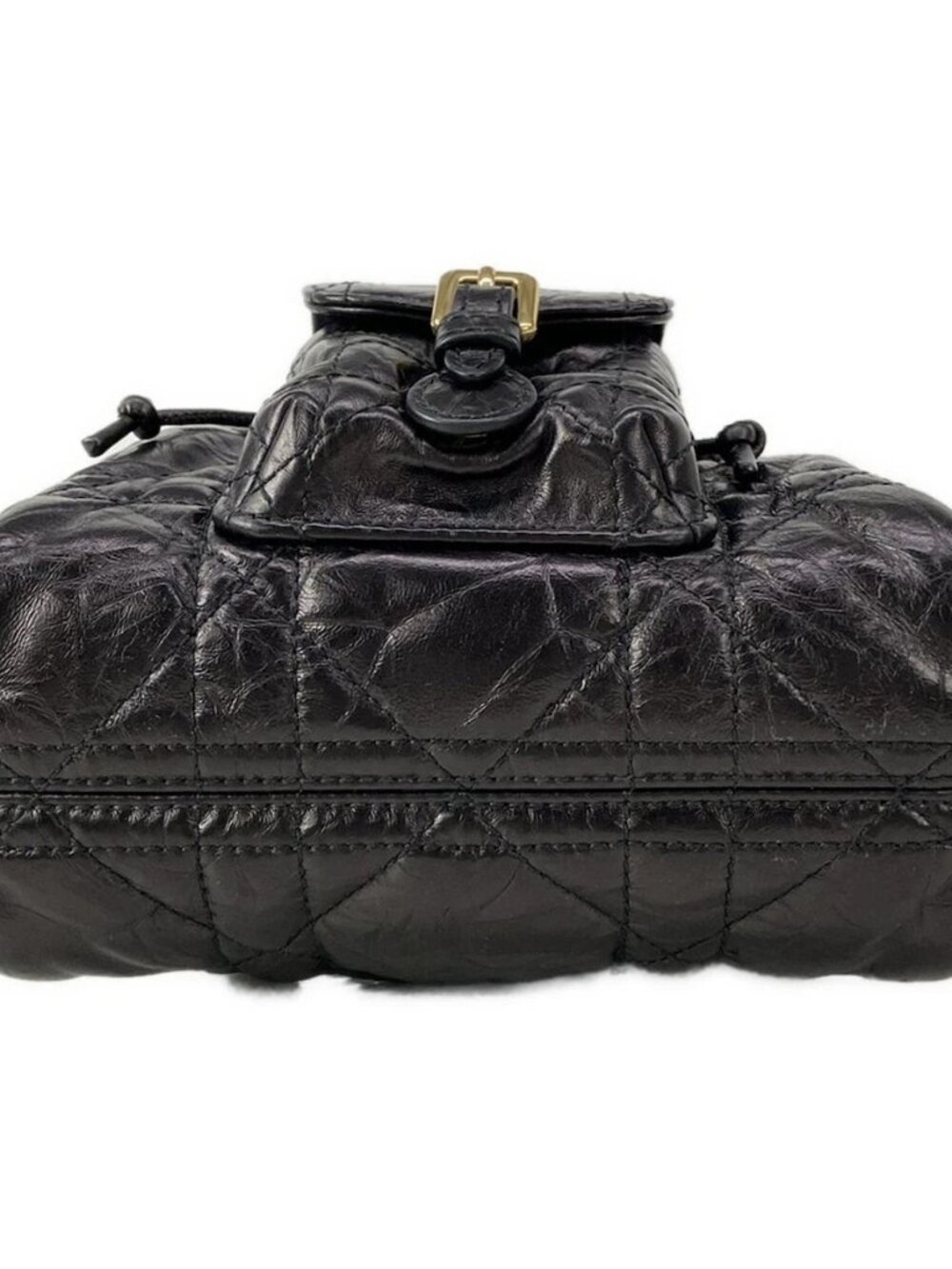 DIOR/ChristianDior Diorskaro Backpack Small Black Lambskin Backpack - Picture 5 of 16
